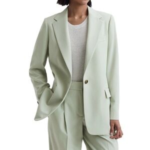 REISS Women's Naomi Mint Green Blazer Size 6